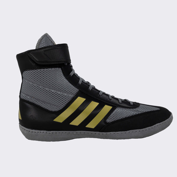Black and gold adidas wrestling shoes Clearance