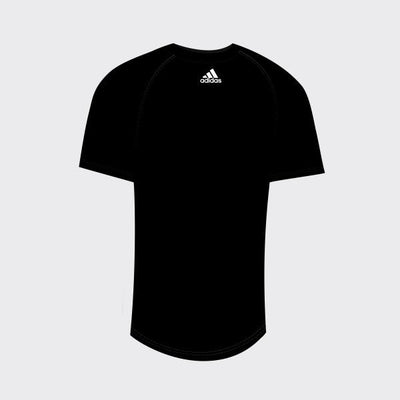 Men's adidas Black Miami Hurricanes School Logo Ultimate climalite T-Shirt